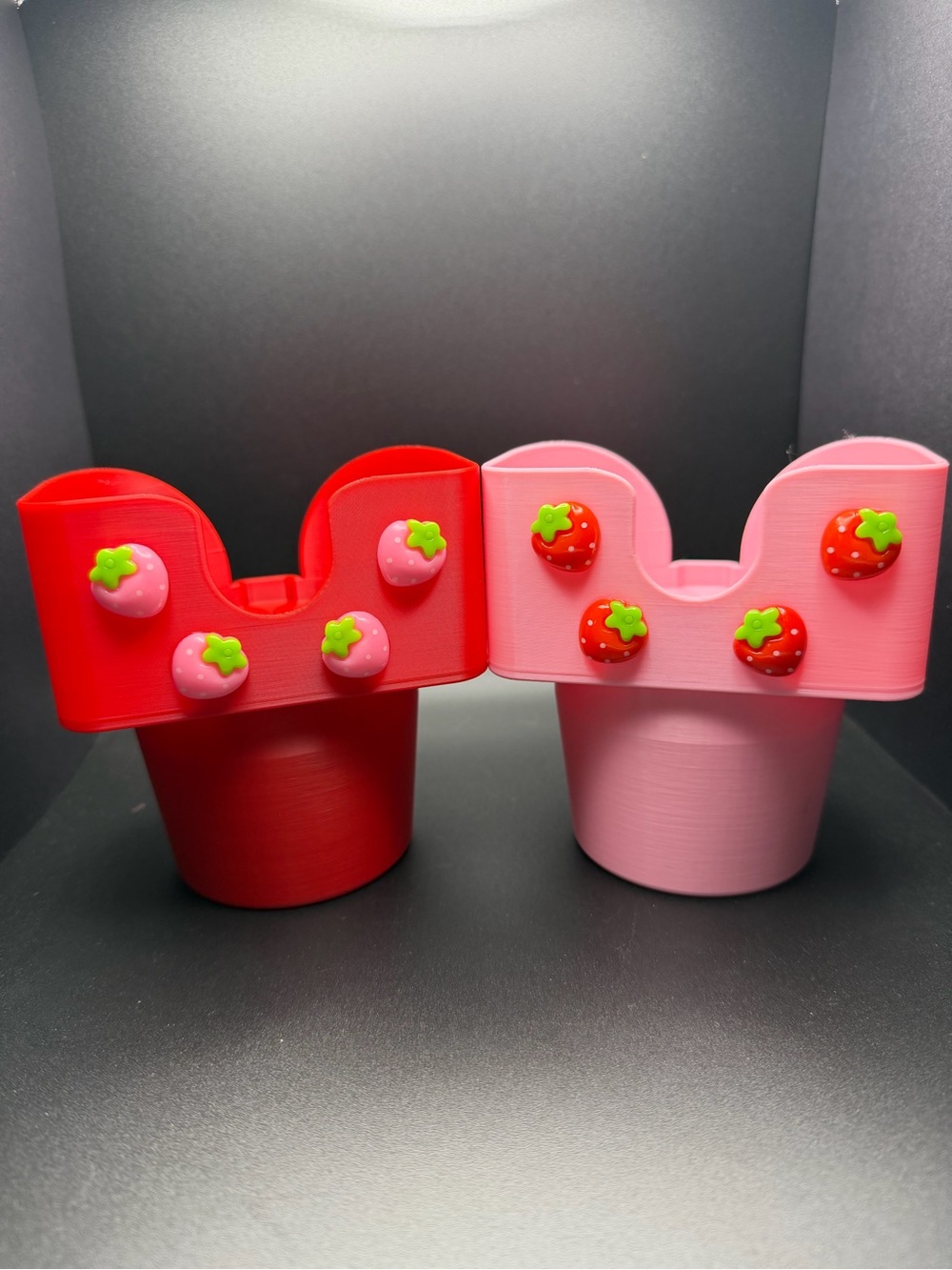 Starbucks Strawberry Bearista Cup Holder - Pink & Red - Picture 3 of 5
